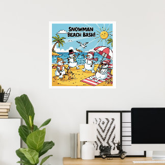 Snömannastrandfesten Poster