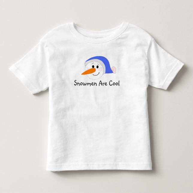Snömannen är coola tee (Framsida)