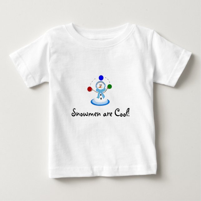 Snömannen är coola tee (Framsida)
