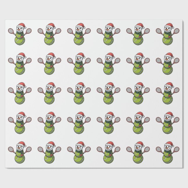 Snömannen Baseboll Jul Tomte Baseboll Sport Presentpapper (Platt)