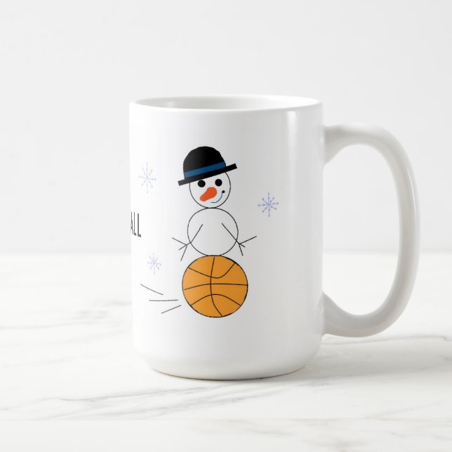 Snömannen Basketspelare Kaffemugg (Höger)