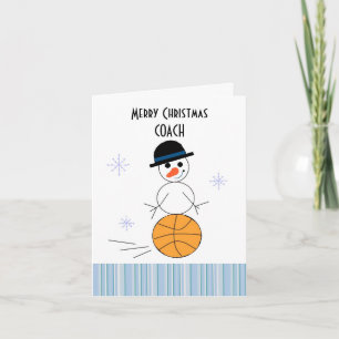 Snömannen Baskettränare Helgkort