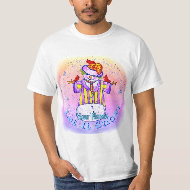 Snömannen Birdies T Shirt (Framsida)