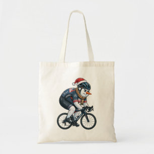 Snömannen Cyklist Jul 2026 Holiday Cykel Tygkasse