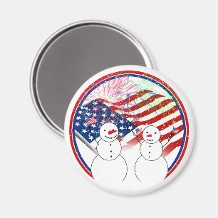 Snömannen firar självständighet magnet