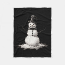 Snömannen fleecefilt