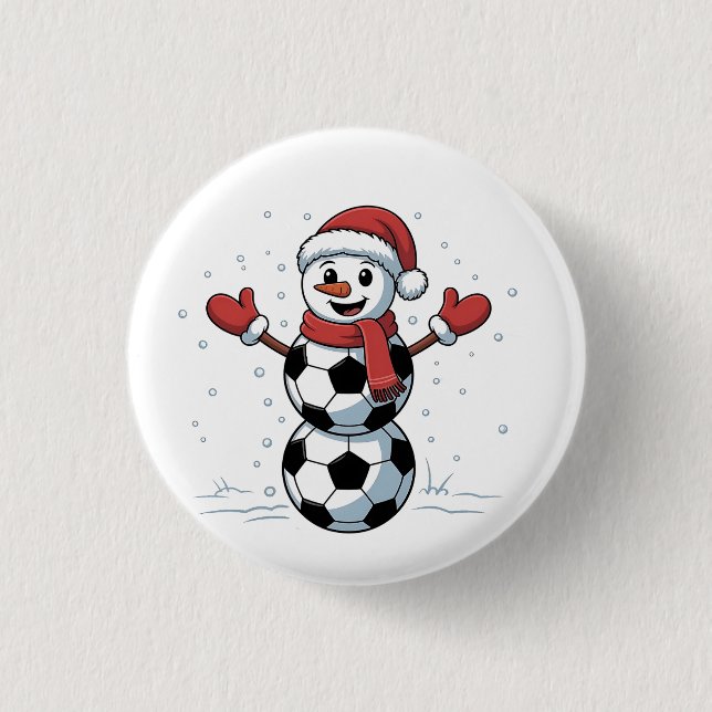 Snömannen Fotboll Jul Tomte Baseboll Sport Knapp (Framsida)