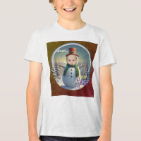 Snömannen Foto T-Shirt HAMbyWG
