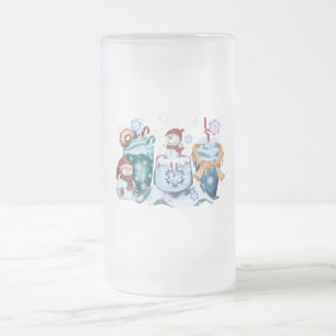 Snömannen Glas Mugg