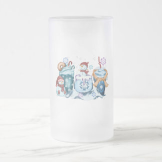 Snömannen Glas Mugg