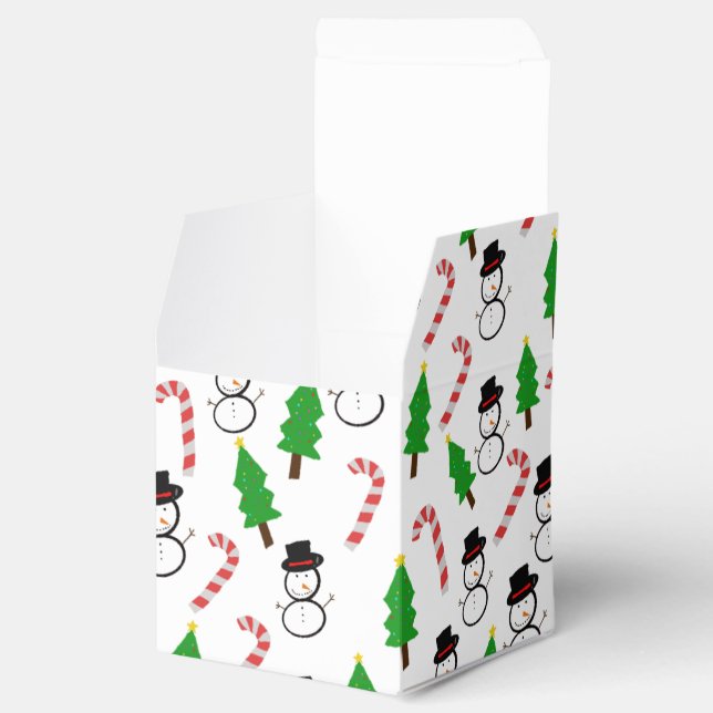 Snömannen Godisstav Julgran Presentaskar (Öppnad)