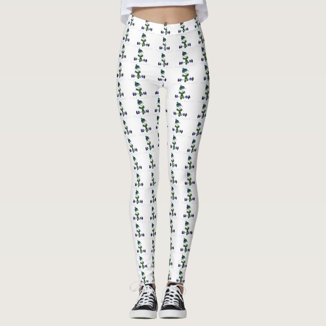 Snömannen håller formen leggings (Framsida)