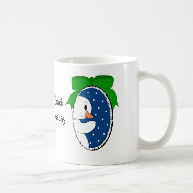 Snömannen i fönstret kaffemugg (Höger)