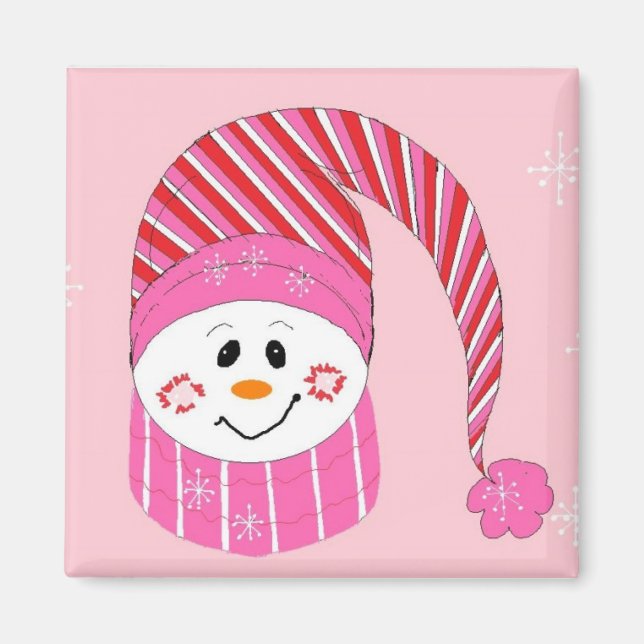 Snömannen i rosa magnet (Framsidan)