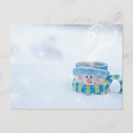Snömannen illustration vykort