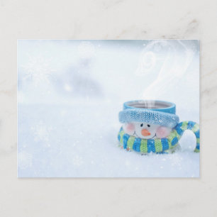 Snömannen illustration vykort