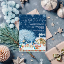 Snömannen Jul Baby Shower Inbjudningar