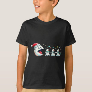 Snömannen Jul Tee Snöman Gamer