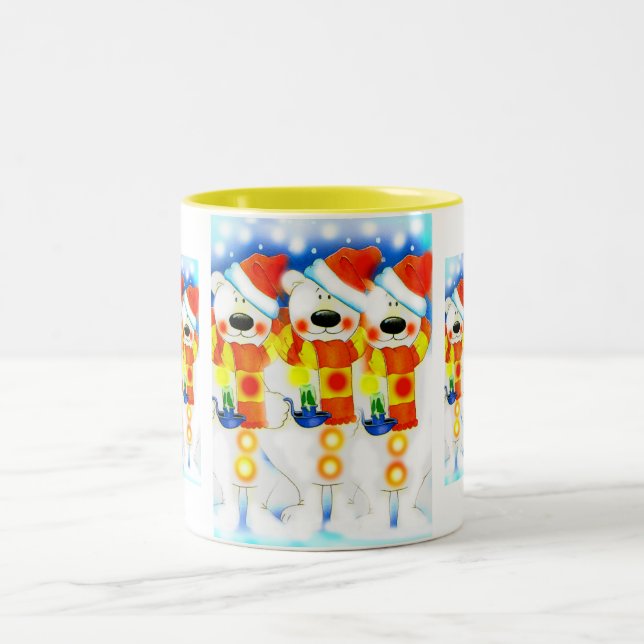 Snömannen jul Två-Tonad mugg (Center)