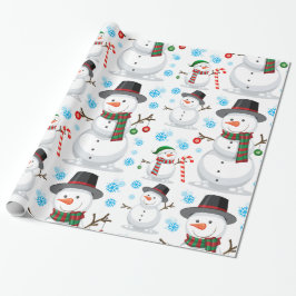Snömannen juldekoration  presentpapper