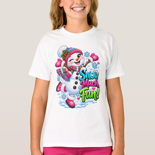 Snömannen Julgärning T Shirt (Framsida)