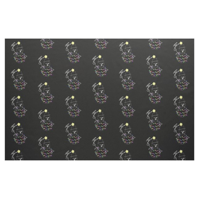 Snömannen Julgran Tyg (Fat Quarter)