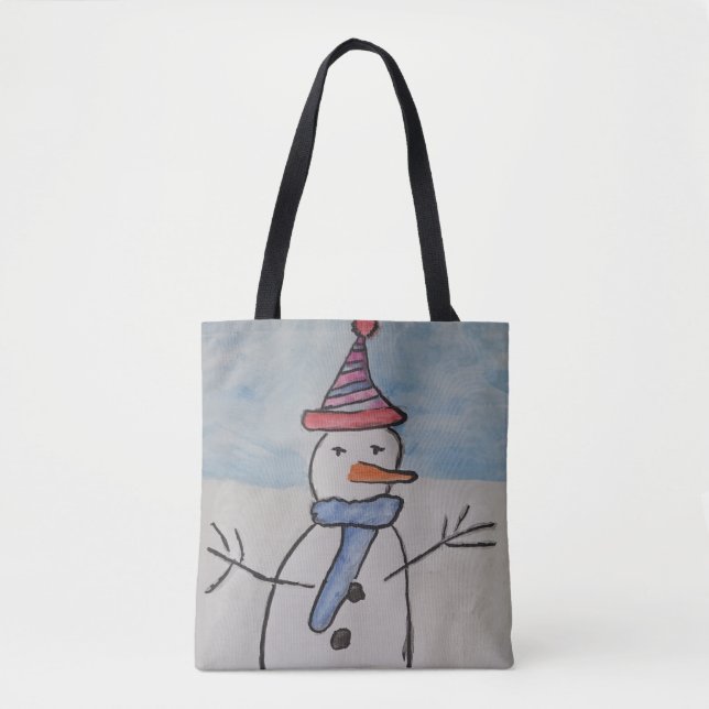 Snömannen & Julgranen Tygkasse (Framsida)