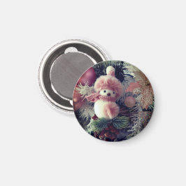 Snömannen julmagnet juldekoration magnet