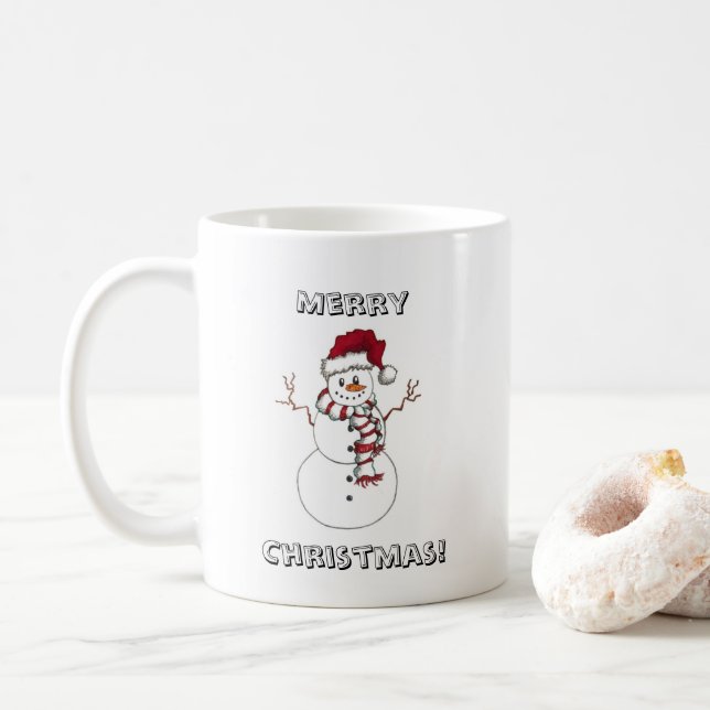 Snömannen julmugg kaffemugg (Med munk)