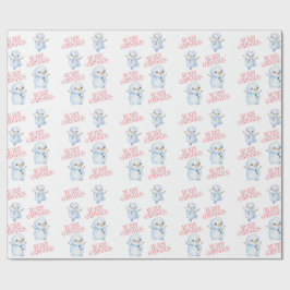 Snömannen julpresentpapper presentpapper