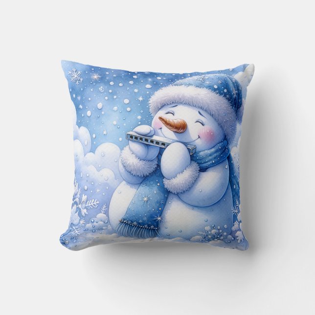 Snömannen Kastkudde Kudde (Framsida)