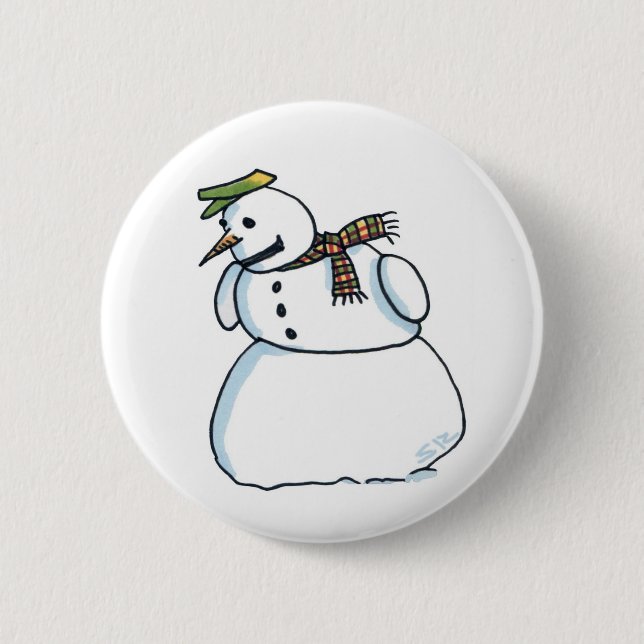 Snömannen knapp (Framsida)