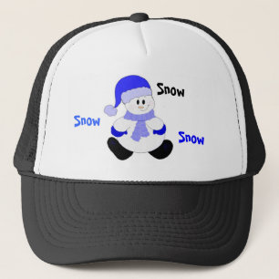 Snömannen kom med snön keps
