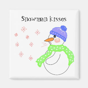 Snömannen Kyssar Magnet