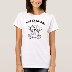 Snömannen Låt Det Snöa Jul T Shirt