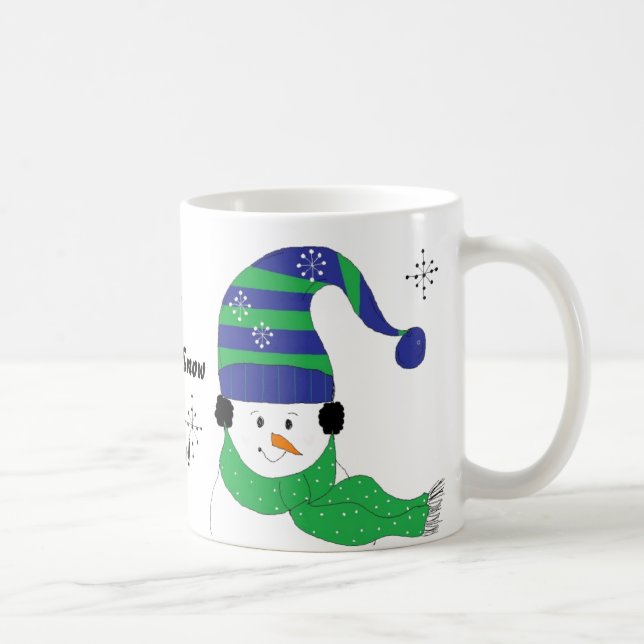 Snömannen Låt det snöa Kaffemugg (Höger)