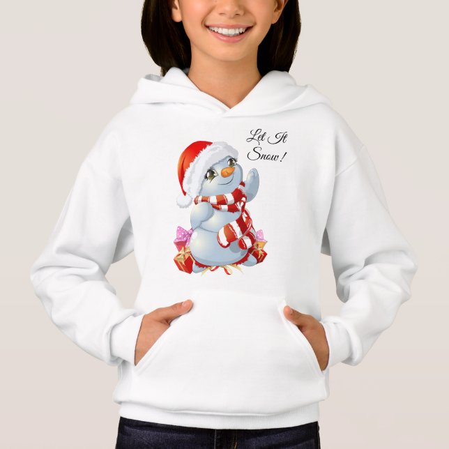 Snömannen Låt Det Snöa T Shirt (Framsida)