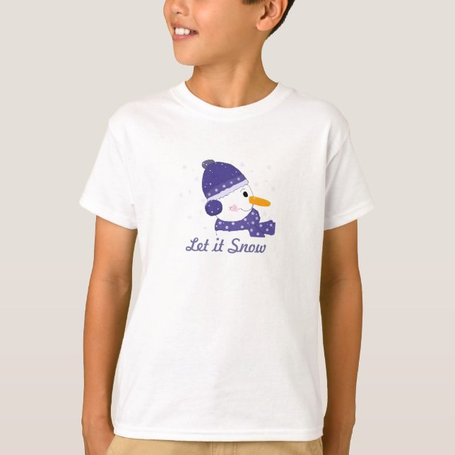 Snömannen - Låt det snöa Tee Shirt (Framsida)