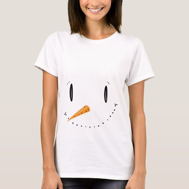 Snömannen Mamma T-Shirt (Framsida)