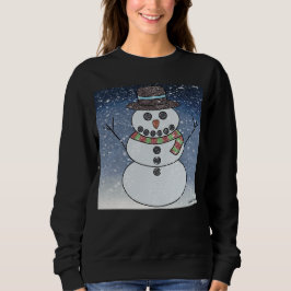 Snömannen med bakgrund (levande) - Damtröja T Shirt