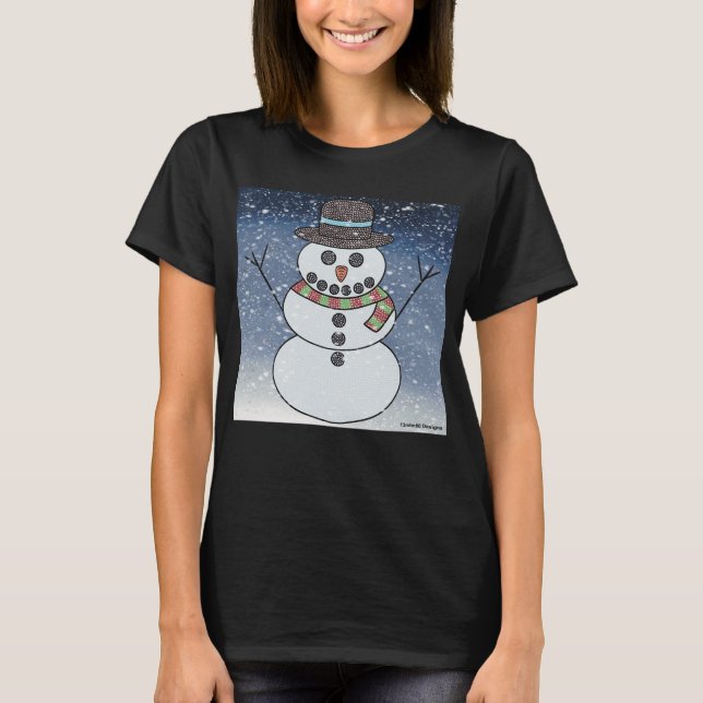 Snömannen med BG (levande) - Kvinnors Basic T-Shir T Shirt (Framsida)