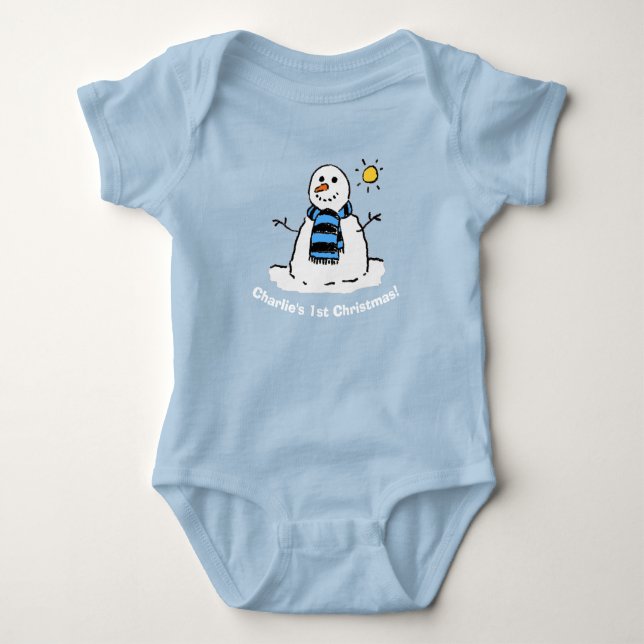 Snömannen med Namn 1:a julen! T Shirt (Framsida)
