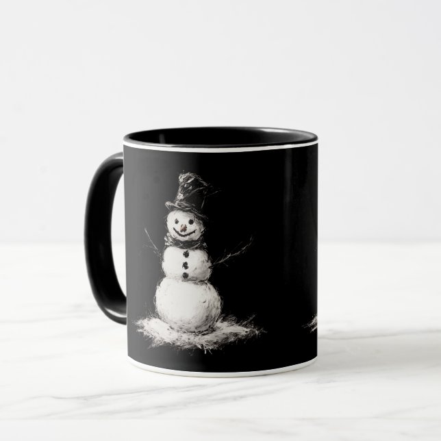 Snömannen mugg (Framsida vänster)
