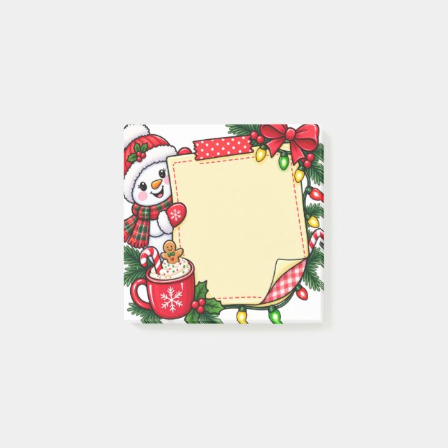 Snömannen Noteringar Post-it Block (Framsida)