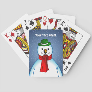 Snömannen och det snöiga vädret casinokort