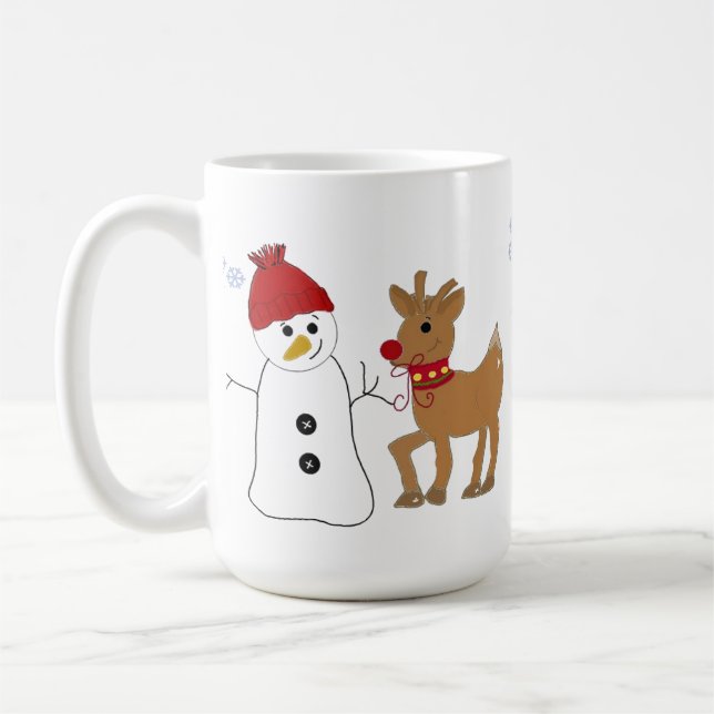 Snömannen och en ren kaffemugg (Vänster)