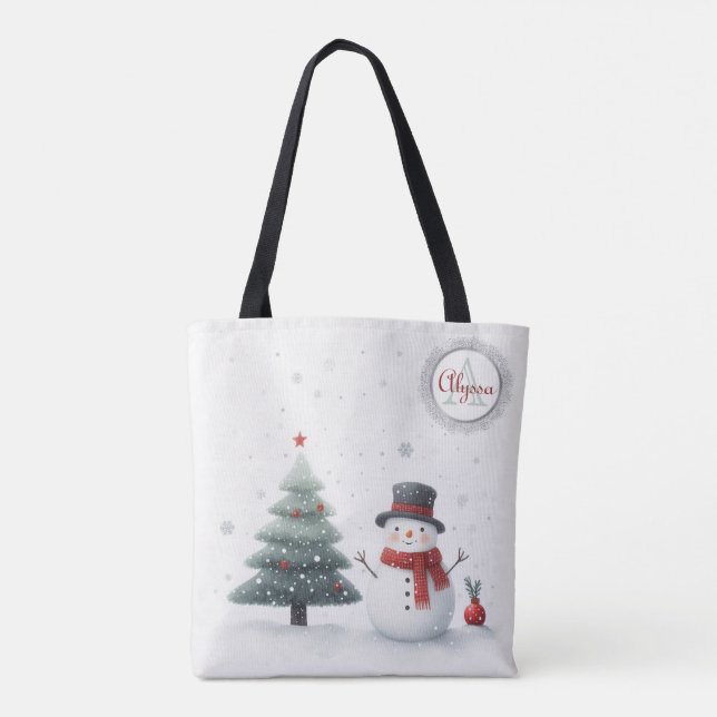 Snömannen och Evergreen Tygkasse (Baksida)