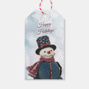 Snömannen Presentkort Presentetikett