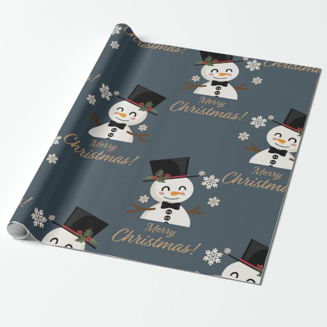 Snömannen Presentpapper (Utrullad)