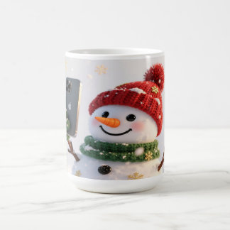 Snömannen Selfie Julmugg Kaffemugg